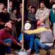 A time capsule is lowered into the ground after a ceremony by Coretta Scott King in 1988 (Library of Congress)